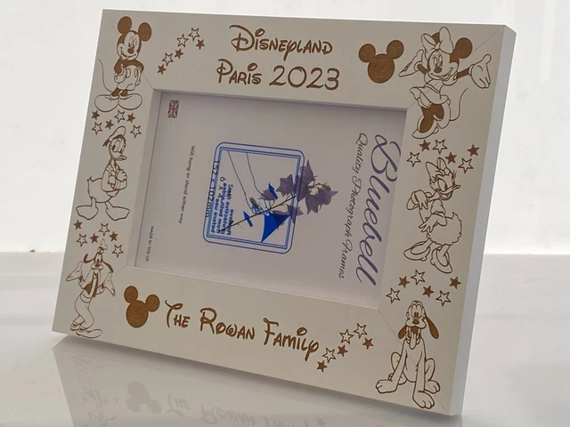 Sie können jeden Wortlaut auswählen, der auf diesem Disney-Rahmen personalisiert und graviert werden soll