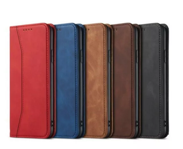 Handy Hülle Apple iPhone Xiaomi Magnet Flip Schutz Tasche Klapphülle Case Wallet