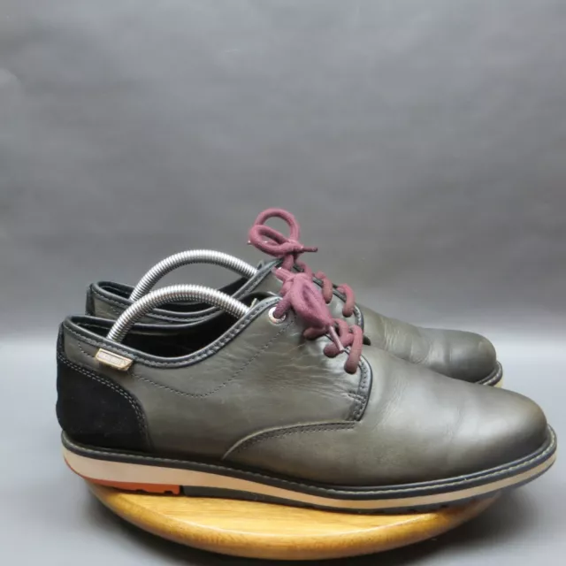PIKOLINOS BERNA MENS Shoes 8.5 Gray Leather Oxfords Plain Toe Lace Up ...