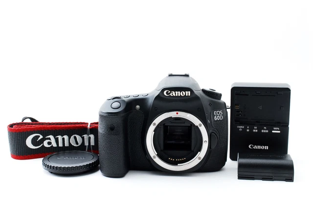 Canon EOS 60D 18.0MP Digital SLR Camera w/strap"16186shot" [Near Mint]  japan