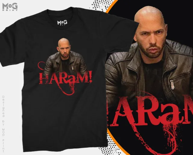 T-shirt Andrew Tate HARAM Funny Islam Top G regalo musulmano islamico Matrix Cobra