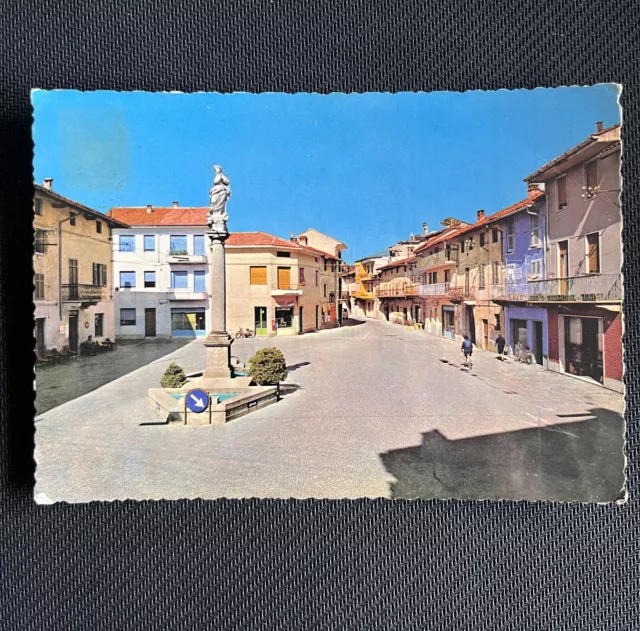 Cartolina  Cameri - Piazza S. Maria -  Viaggiata 1972