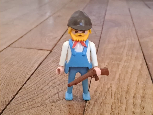 3278 PLAYMOBIL WESTERN VINTAGE : Chariot bâché far West / Cowboy