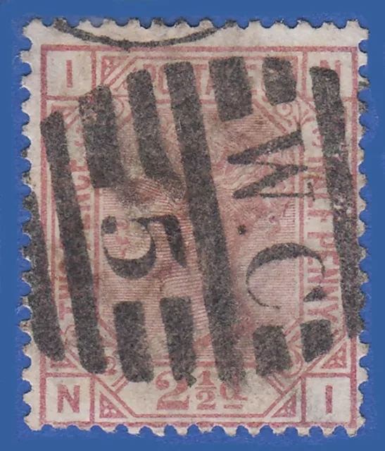 GB QV 1875 2.5d ROSY MAUVE PLATE 3 NI  SG139 GU