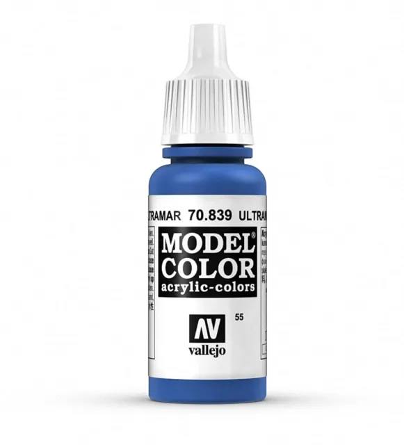 Vallejo Model Color 17 ml Acrylic Paint - Ultramarine Ultramarine 17 ml (Pack of