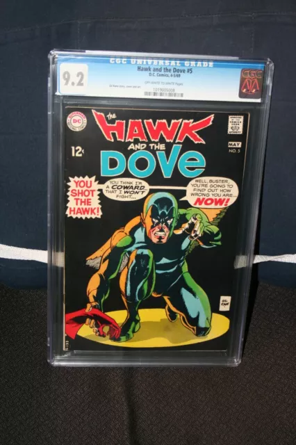 Hawk And The Dove #5 Nm- Cgc 9.2 - Gil Kane Story, Cover And Art
