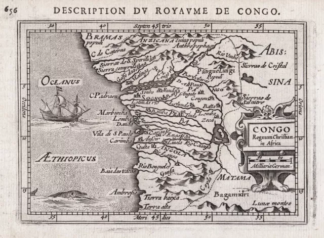 Congo Congo Angola West Africa Africa Africa Map Map Bertius Hondius 1618