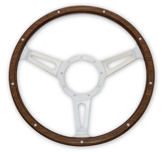 S1MS-3600-WG-14 Scott Drake Steering Wheel Corso Feroce Shelby Style Wood and