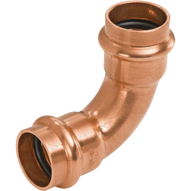 3/4 In. 90 Deg. Press Copper Elbow (1/4 Bend) (10-Pack) 9055600PCCP