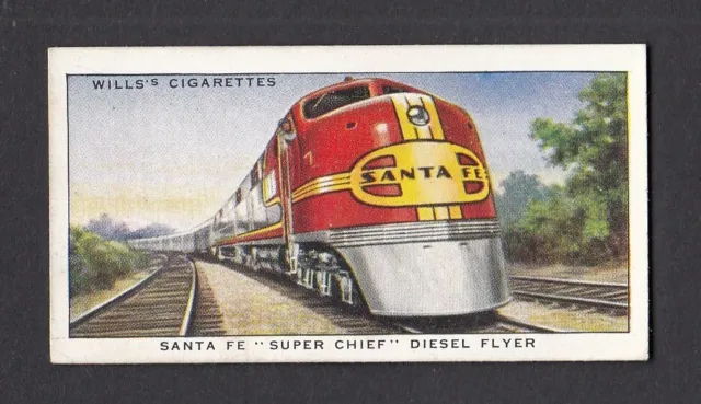 4883/ Wills´s Cigarettes – ex. Serie: SPEED – No. 33 – Santa Fe „Super Chief“