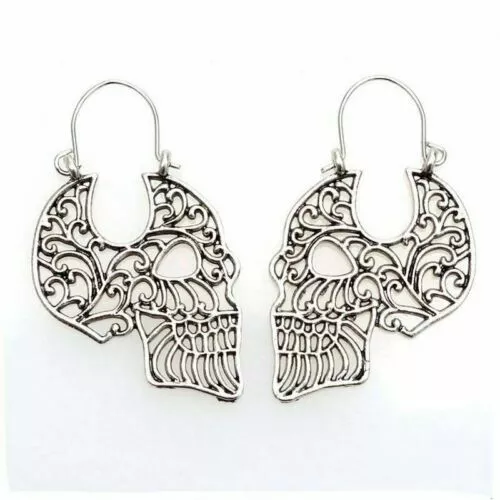 Hollow metal Jewelry carved Halloween earrings Personalized Earrings
