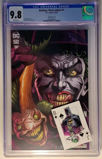 Batman: Three Jokers #1 (10'20) Cgc 9.8 Nm/M Jason Fabok Variant E Dc Comics