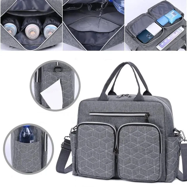Large Mummy Changing Shoulder Travel Bag Hospital Baby Nappy Tote Handbag Diaper