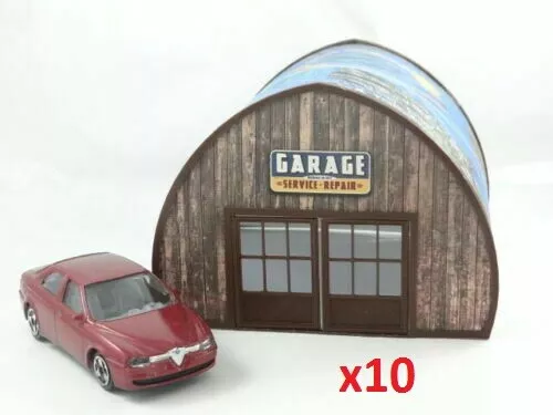 Scale 1:43 Diorama ''Wooden'' garage Car models display Diorama