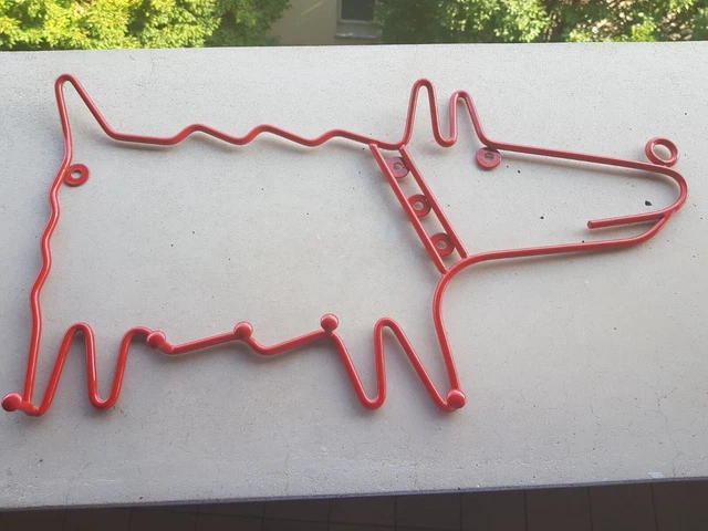 appendiabiti ikea design vintage cane metallo