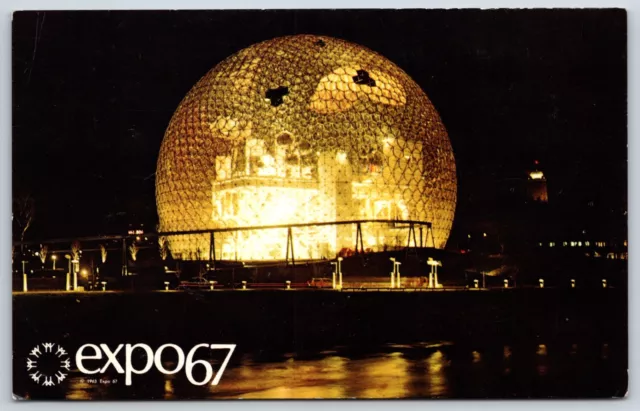 Postcard Expo67, The Pavilion Of The United States, Montreal P.Q. Canada