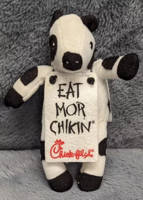 Chick Fil A Cow Eat Mor Chikin More Chicken Small Plush Stuffed Cow 6"