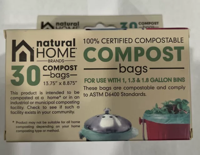 Natural Home 3 Gallon Compost Bin Bags