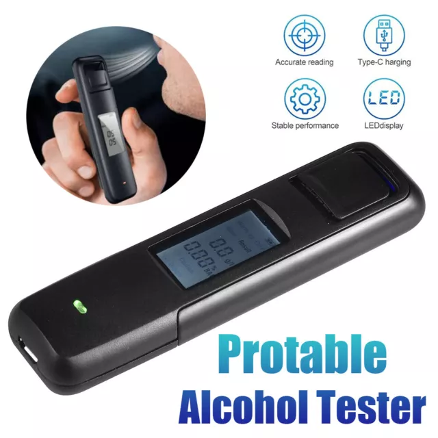 Pro Digital LCD Police Breathalyzer Breath Test Alcohol Tester Analyzer Detector