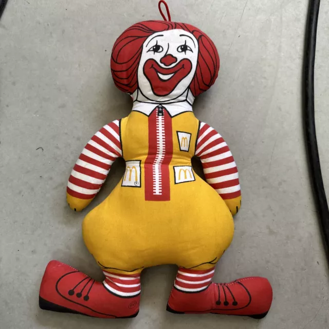 Vintage McDonalds Ronald McDonald Stuffed Pillow Plush Toy Doll