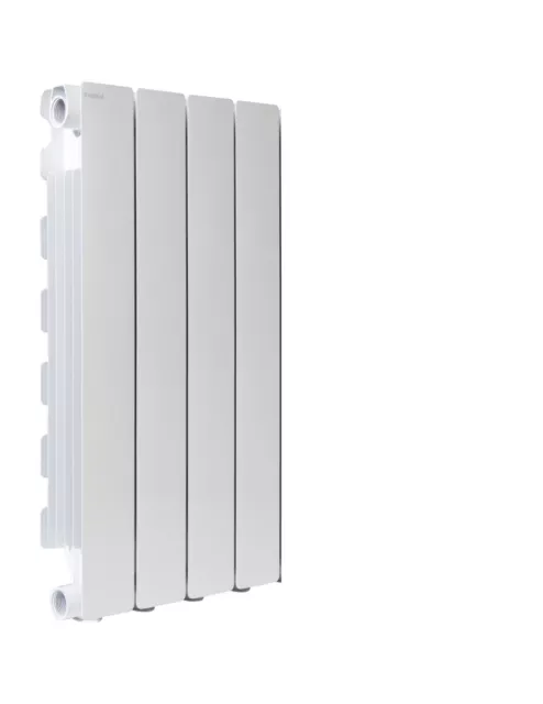 Fondital Hot Water Radiator - European Design, White, Blitz 4-500 4 element