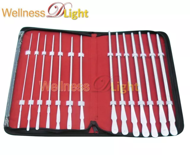 Wdl 14 Pieces Set Of Dittel Urethral Sounds Gynecology Surgical Stainless Steel