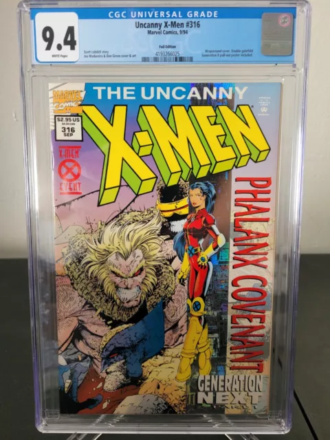 Uncanny X-Men #316 Cgc 9.4 Graded 1994 Marvel 1St Appearance Of Monet St Croix