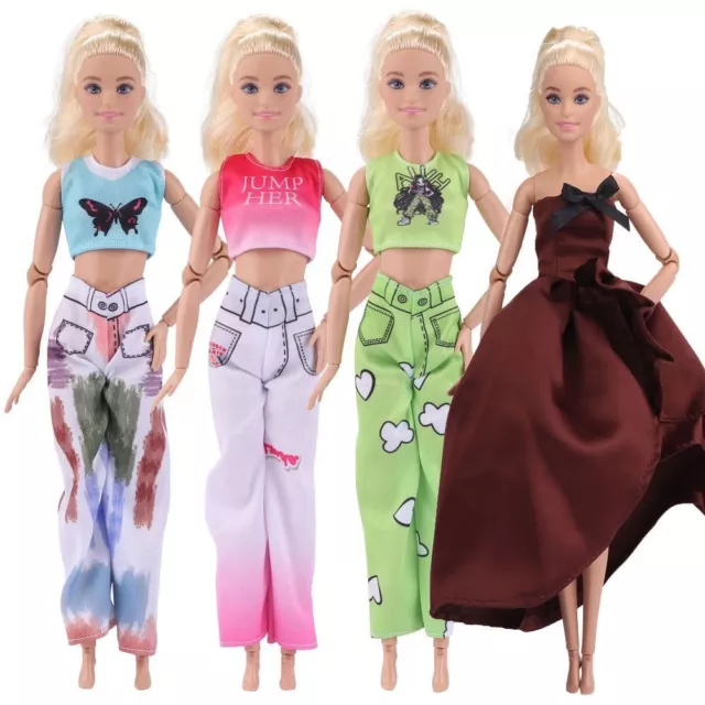 10 Styles 11.5" Fashion Dresses Doll Princess Skirt  30cm Doll/1/6 BJD Dolls