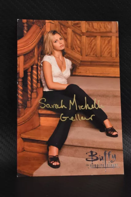 Sarah Michelle Gellar Signed 4x6 Photo Autograph 12/1999 with COA 2