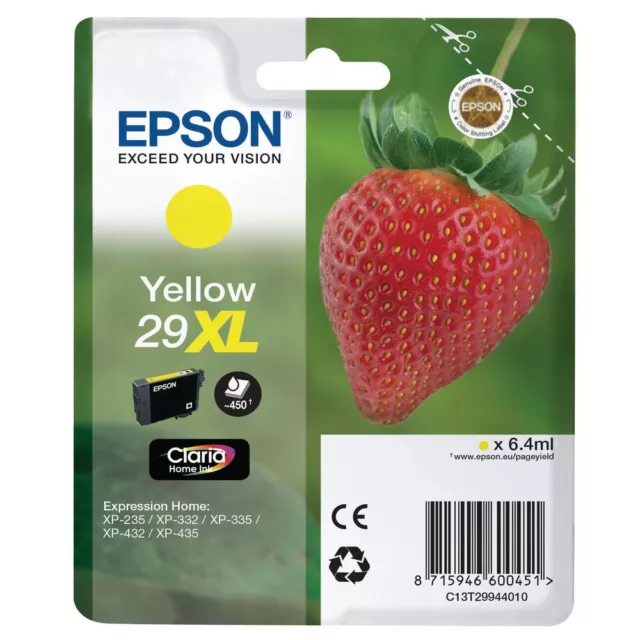 Cartuccia Epson 29 XL inchiostro giallo Originale