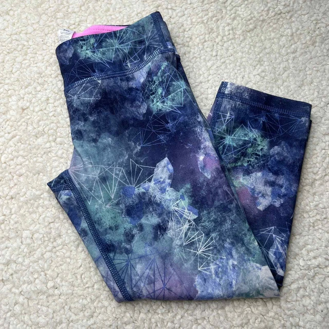 Ivivva Sports Bra Blue Leggings and Sports Bra Size 10