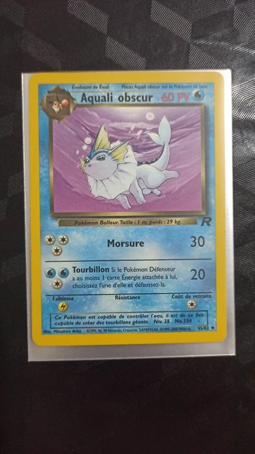 Pokemon Card Aquali Obscur 45/82 Team Rocket Wizards FR