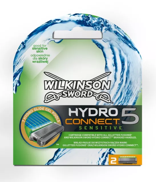 Wilkinson Sword Hydro 5 CONNECT Sensitive - Recharges de lames de rasoir -...