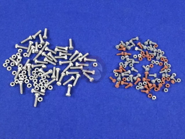 Verlinden 1/35 Small Nuts and Bolts (100 pcs each 2 sizes) [Resin Diorama] 2813