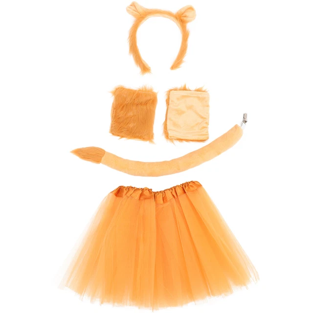 Halloween Dress up Clothes Lion Costume Accessory Ears Headband Tail