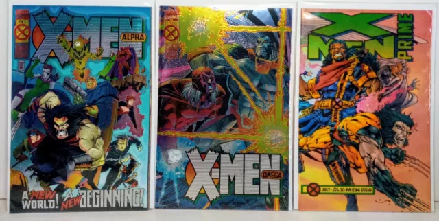 X-Men Alpha, Omega And Prime Set All 3 Issues 1990's Excellent condition