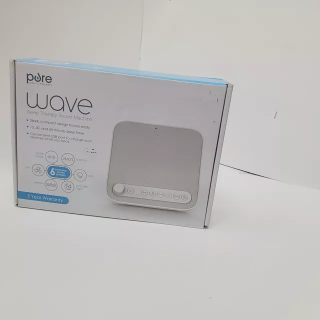 Pure Enrichment Wave Premium Sleep Therapy Sound Machine White