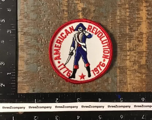 Vtg American Revolution Bicentennial 1776-1976 Iron-On Patch