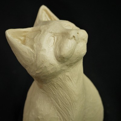 Chat Rigolo Et Ballon En Terre Cuite Et Ceramique Peinte Signe Tam Artisanat Eur 4 39 Picclick Fr