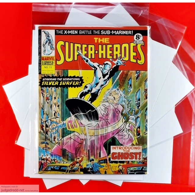 COMIC BAGS AND Boards A4 Size0 for Superheroes UK Marvel Comic Books