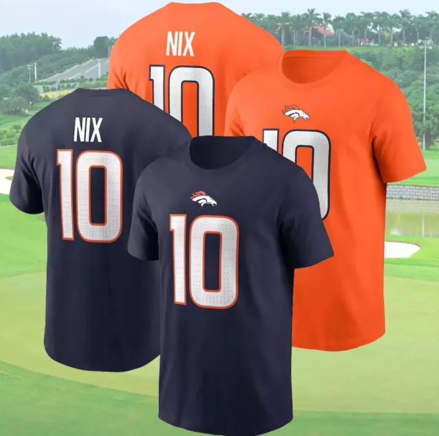 BO NIX 10 Denver Broncos 2024 NFL Draft First Round Pick Name & Number