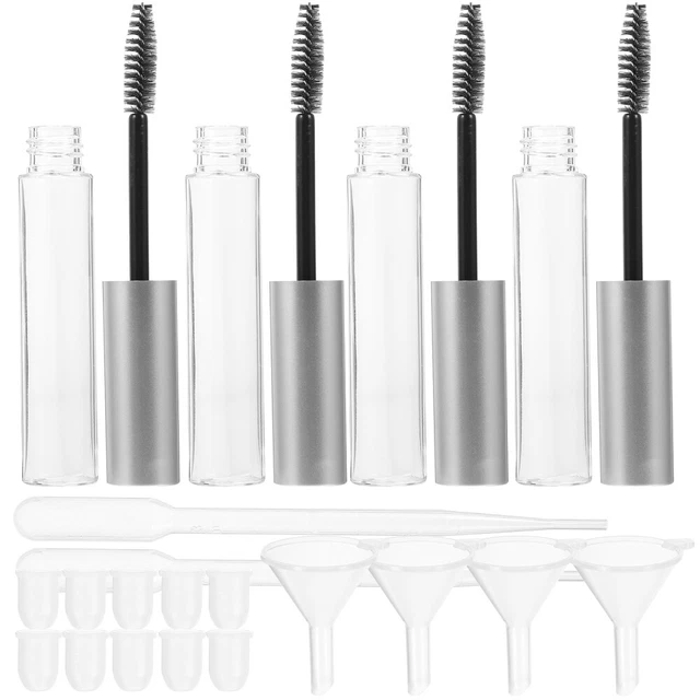 12 Leere Mascara-Tuben – 5 Ml, Transparent, Mit Wimpernstab, Für DIY, Reisen & Unterwegs, Wiederverwendbar