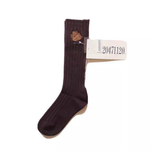 20471120 vintage 1990s embroidered socks, new with tags