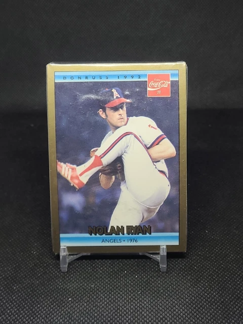 1992 Donruss Coca-Cola Coke NOLAN RYAN Angels 1976 #10 HOF - Sealed (1)
