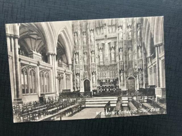 Vintage Postcard Winchester Cathedral Choir East  Hampshire Frith Postcard