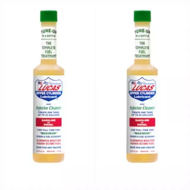( 2-Pack ) Lucas Oil Products Lucas Fuel Treatment Injector Cleaner 5.25 oz