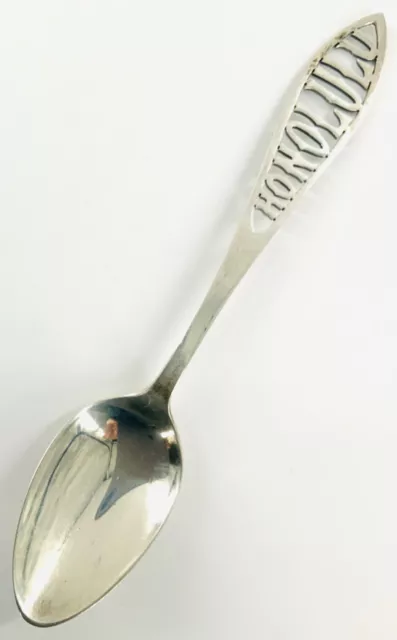 Antique Honolulu, Hawaii Sterling Silver Souvenir Spoon - R. Wallace & Sons