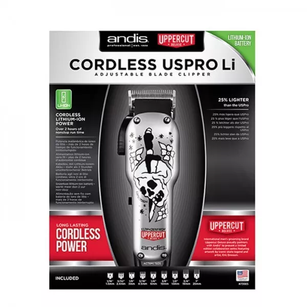 Andis Cordless Envy Li Adjustable Blade Clipper - Uppercut Deluxe Edition (IL...