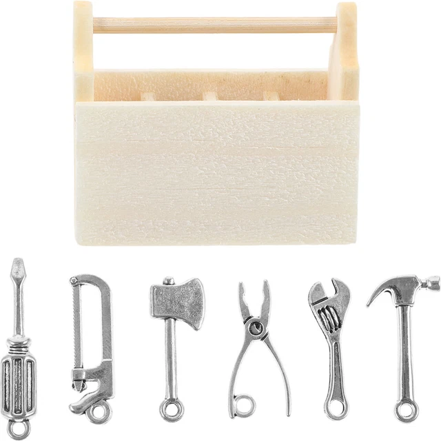 Doll House Model Metal Child Kids Pretend Play Toy Dollhouse Wrench