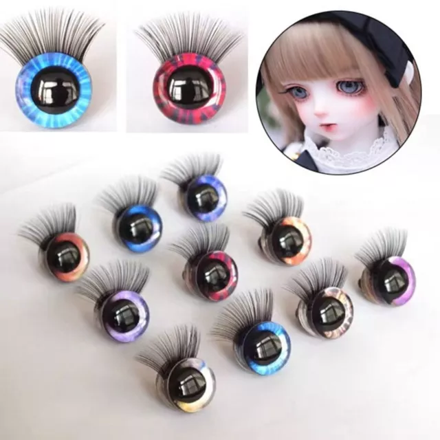 10 Colors Glitter Crystal Eyes 18mm Eyes Crafts  Doll Accessories